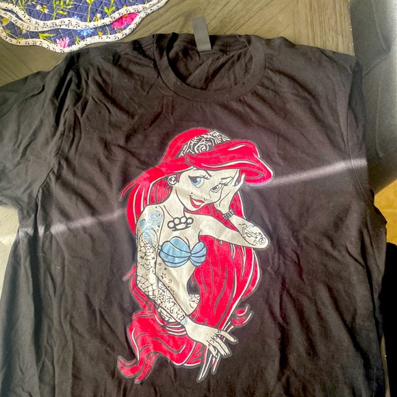 Tattooed Ariel “little mermaid “ T-shirt - Picture 1 of 3